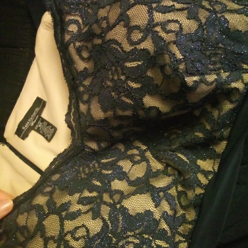 Long navy blue dress